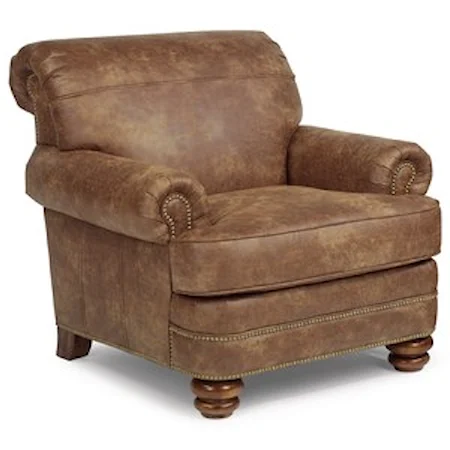 Traditional Rolled Back Chair